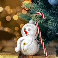 Serviettes 33x33 cm - Sweet Snowman