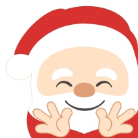 Gestanste servetten - Silhouettes Hello Santa