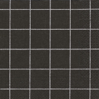 Serviettes 33x33 cm - Home square black