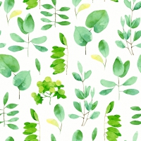 Napkins 33x33 cm - Fresh leaves
