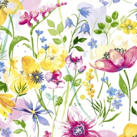 Serviettes 33x33 cm - Flower meadow