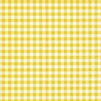 餐巾33x33厘米 - New Vichy yellow