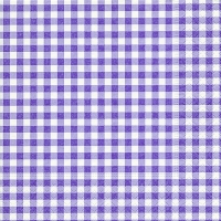 Serviettes 33x33 cm - New Vichy lavender