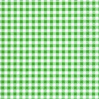 Napkins 33x33 cm - New Vichy forest green