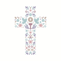 Servietten 33x33 cm - The cross