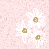 Napkins 24x24 cm - Blooming Pattern