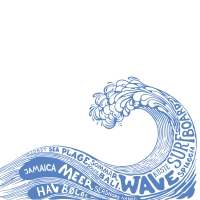 Napkins 33x33 cm - Ocean Waves