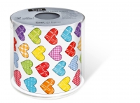 printed toilet paper - Topi Colourful hearts