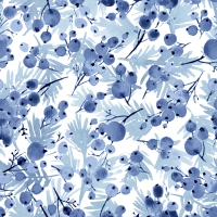 Serviettes 33x33 cm - Blue twigs