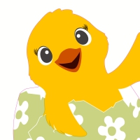Gestanste servetten - Silhouettes Happy Chicken