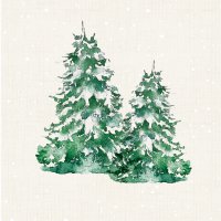 Servietten 33x33 cm - Fir trees