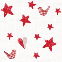 Napkins 24x24 cm - Artisan joy white