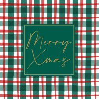 Napkins 33x33 cm - Xmas check