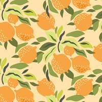 Serviettes 33x33 cm - Citrus and leaves