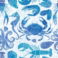 20 Tovaglioli Di Carta Maritim Con Sdraio E Motivi Marini: 33x33 Cm, 3 Strati, Per Decorazione Tavola Estiva E Decoupage