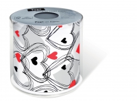 papier toilette imprimé - Topi Shower of hearts