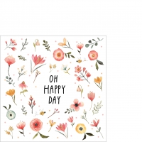餐巾25x25厘米 - Oh Happy Day Napkin 25x25