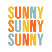 Serviettes 25x25 cm - Sunny, Sunny Napkin 25x25