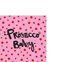 Napkins 25x25 cm - Prosecco Baby