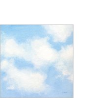 Serviettes 25x25 cm - sky