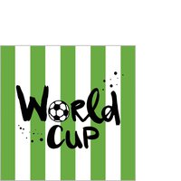 餐巾25x25厘米 - World Cup