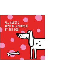 Servietten 25x25 cm - Dog Approved red