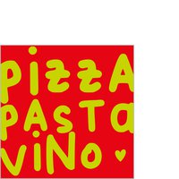 Servietten 25x25 cm - Pizza, Pasta, Vino