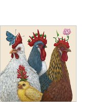 Serviettes 25x25 cm - Party at the Coop