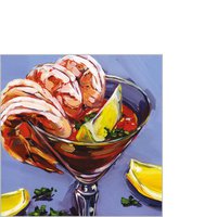 Napkins 25x25 cm - Shrimp Cocktail