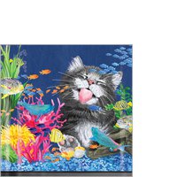 Serviettes 25x25 cm - Go Fish…