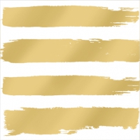 Servietten 25x25 cm - Fashion Stripes gold 25x25cm