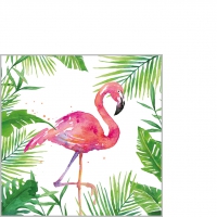 Servietten 25x25 cm - Tropical Flamingo 25x25 cm