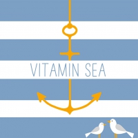 Servilletas 25x25 cm - Beach Vitamin Sea 25x25 cm