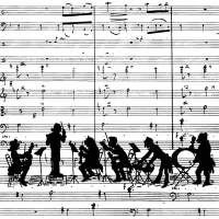 Serviettes 33x33 cm - Orchestra Napkin 33x33