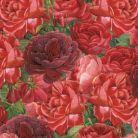 餐巾33x33厘米 - Rose rosse Napkin 33x33