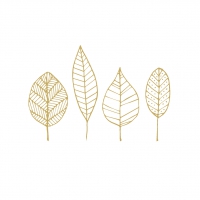 Napkins 33x33 cm - Pure Gold Leaves Napkin 33x33