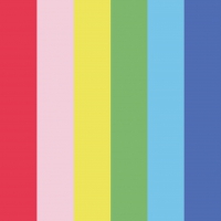 Servietten 33x33 cm - Pride Colors Napkin 33x33