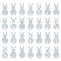 Servietten 33x33 cm - Pure Easter Rabbits blue Napkin 33x33