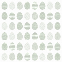 Servilletas 33x33 cm - Pure Easter Eggs green Napkin 33x33