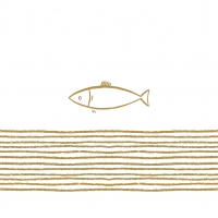 餐巾33x33厘米 - Pure Fish Napkin 33x33
