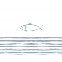 Servilletas 33x33 cm - Pure Fish off white Napkin 33x33