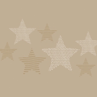 Serviettes 33x33 cm - Pure Starlight sand Napkin 33x33