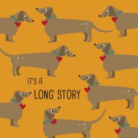 Servilletas 33x33 cm - Long Story orange Napkin
