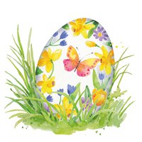 Serviettes 33x33 cm - Osterei  