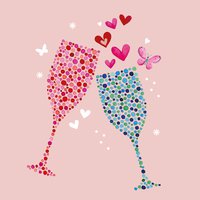 Napkins 33x33 cm - Cheers to us