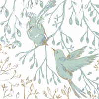 Napkins 33x33 cm - Jardin japonais en bleu