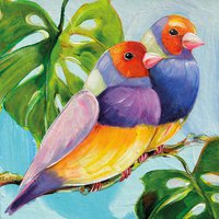 餐巾33x33厘米 - Conversation tropicale