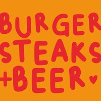 Servietten 33x33 cm - Burger & Beer orange