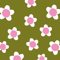 Servietten 33x33 cm - Flower Fun green