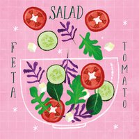 Napkins 33x33 cm - Greek Salad